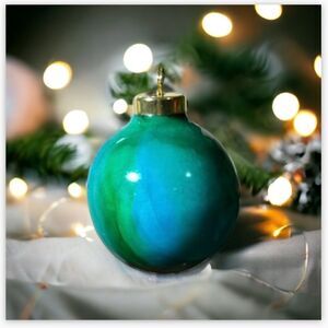 HANDCRAFTED Hand-Painted Porcelain Ornament